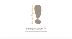 Desktop Screenshot of biologdesignern.se