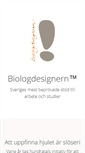 Mobile Screenshot of biologdesignern.se