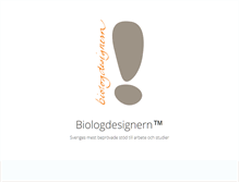 Tablet Screenshot of biologdesignern.se